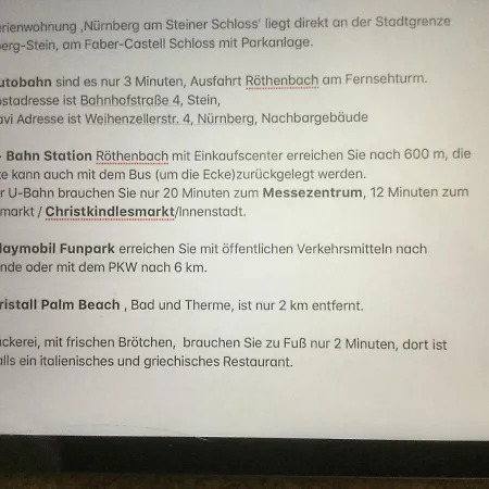 Apartment Am Steiner Schloss Nürnberg